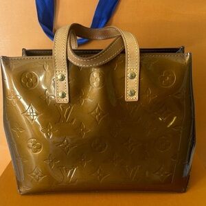 Louis Vuitton Amber Vernis Brown Top-Handle Tote